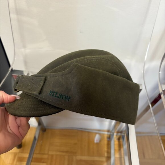 Filson Tin Cloth Wildfowl Hat - Otter Green - Large - Picture 4 of 9